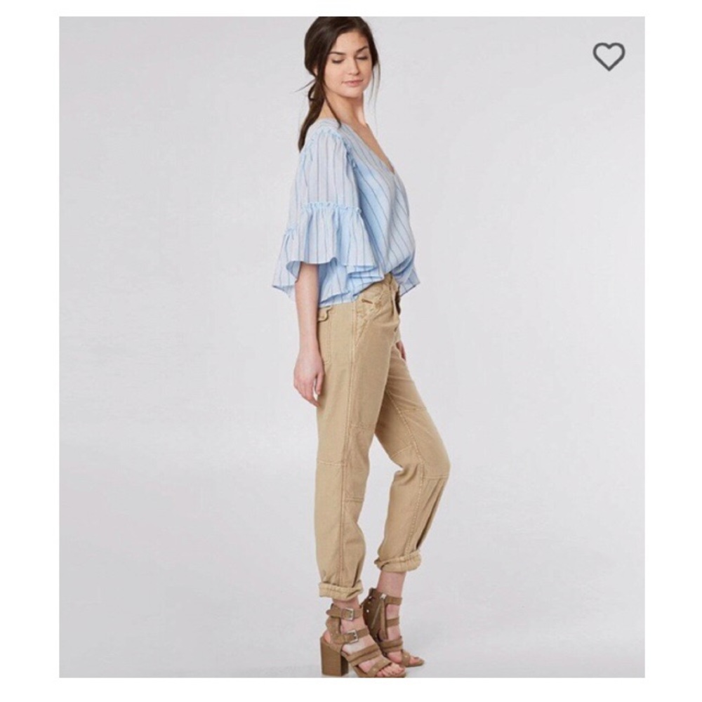 Free People Utility Boyfriend Cropped Pant